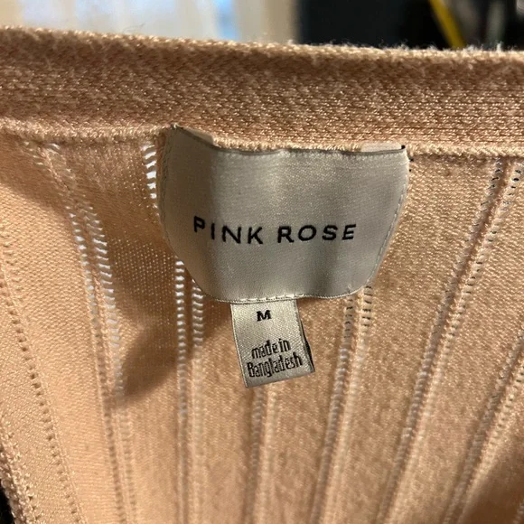 Pink Rose Light pink Cardigan - Picture 5 of 5